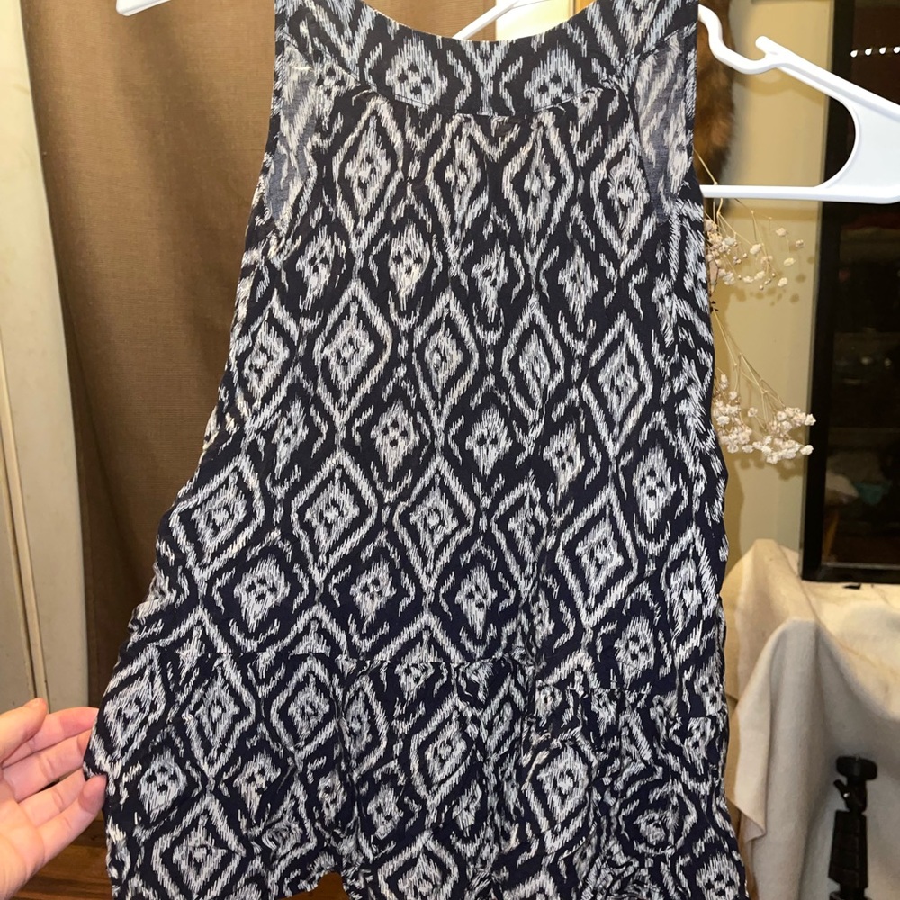 Oshkosh Bgosh Navy and White Patterned girls dress